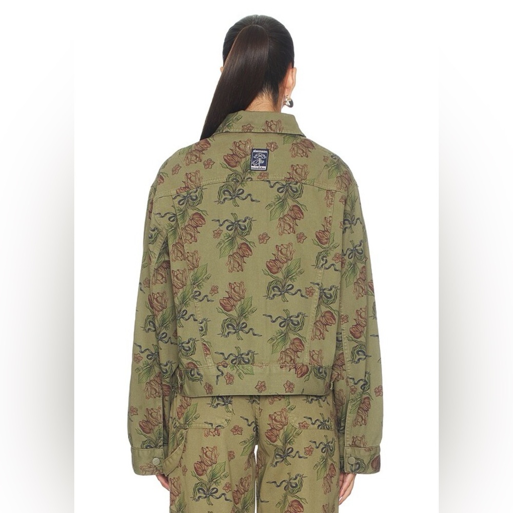 Damson Madder Stacia Jacket in Overdye Tulip Khaki - Picture 8 of 9